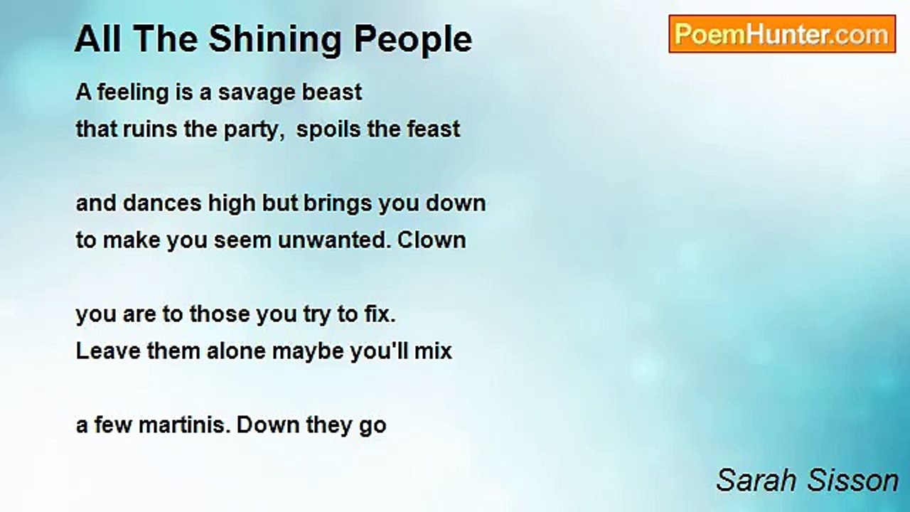 Sarah Sisson - All The Shining People