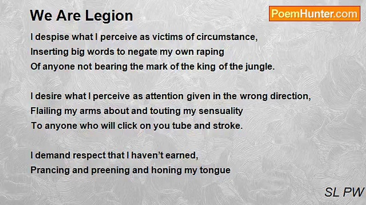 SL PW - We Are Legion