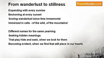 Anita Atina - From wanderlust to stillness