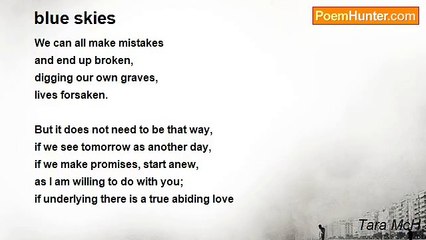 Tara McH - blue skies