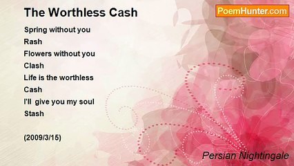 Persian Nightingale - The Worthless Cash