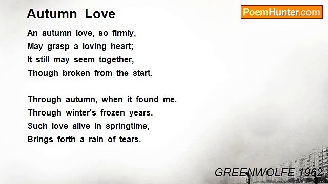 GREENWOLFE 1962 - Autumn Love