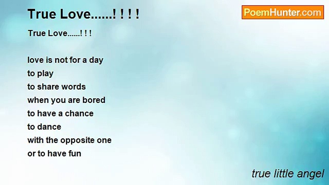 true little angel - True Love......! ! ! !