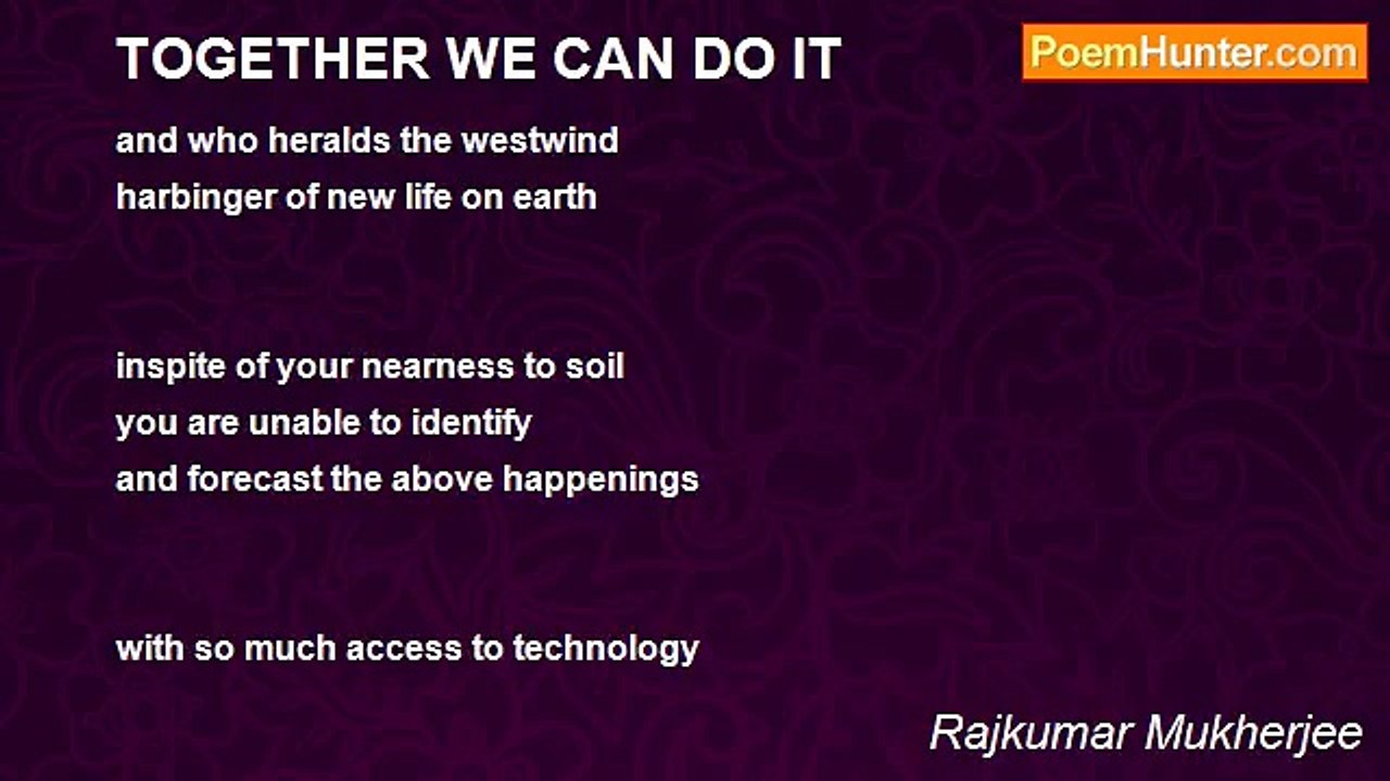 Rajkumar Mukherjee - TOGETHER WE CAN DO IT