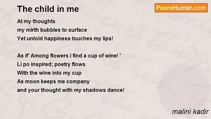 malini kadir - The child in me
