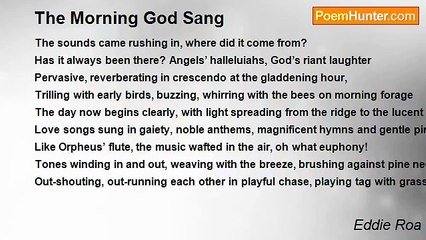 Eddie Roa - The Morning God Sang