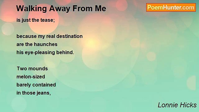 Lonnie Hicks - Walking Away From Me