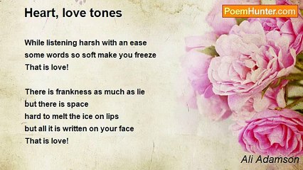 Ali Adamson - Heart, love tones