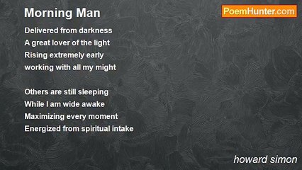howard simon - Morning Man