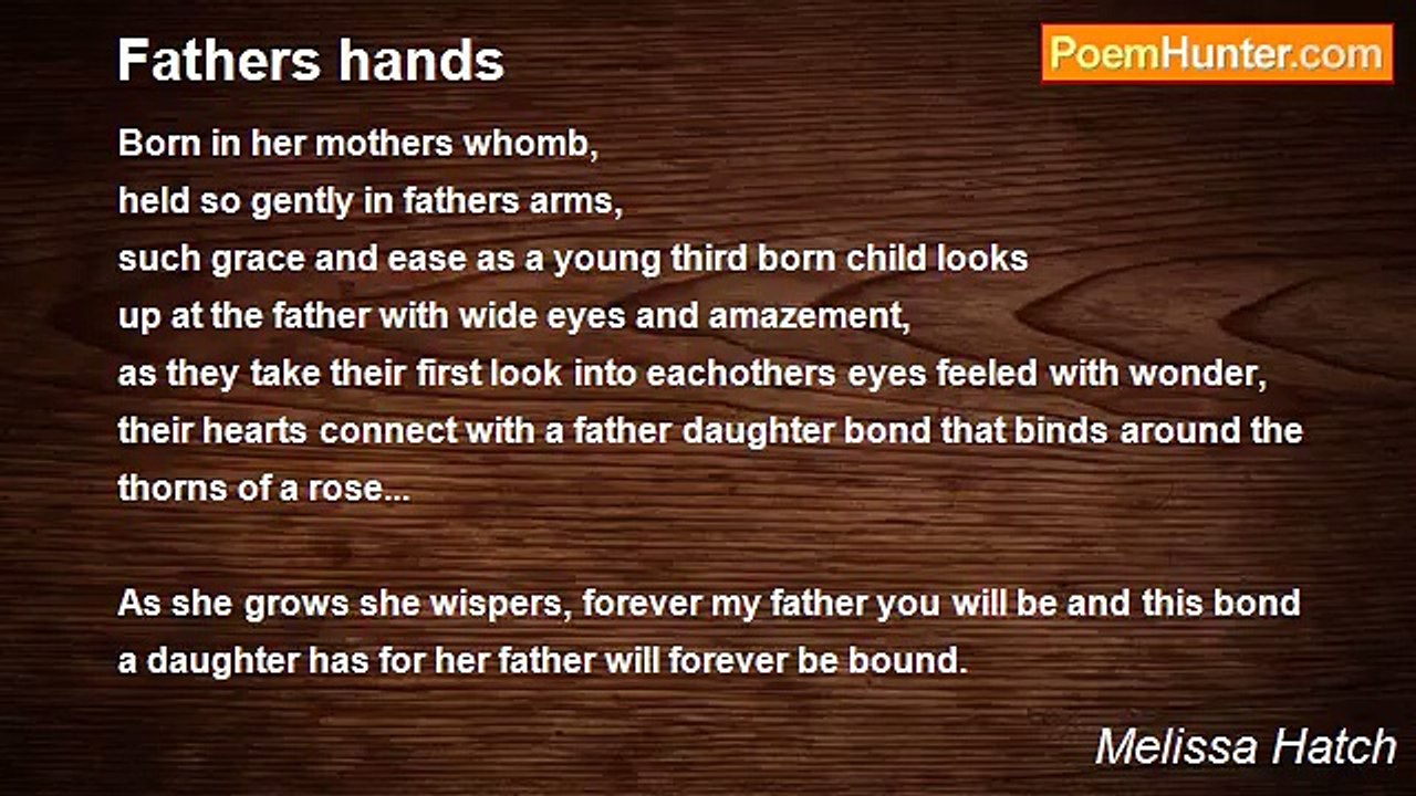 Melissa Hatch - Fathers hands
