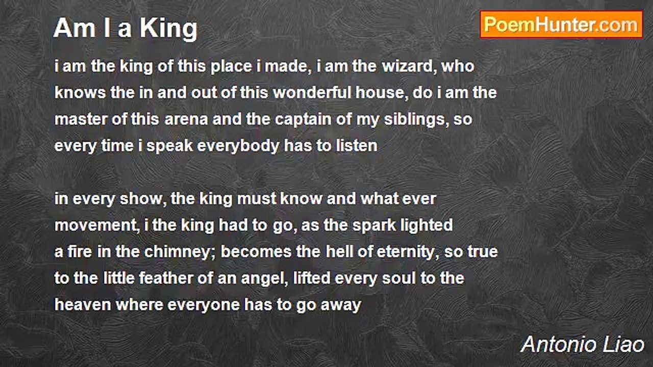 Antonio Liao - Am I a King