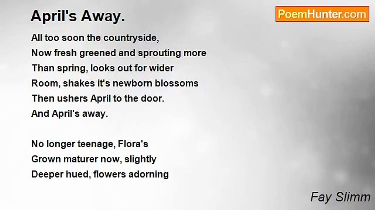 Fay Slimm - April's Away.