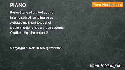 Mark R Slaughter - PIANO