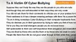 Francis Duggan - To A Victim Of Cyber Bullying