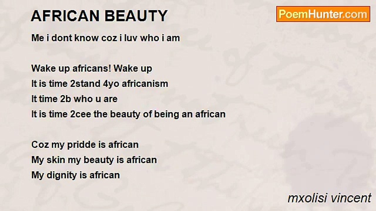 mxolisi vincent - AFRICAN BEAUTY