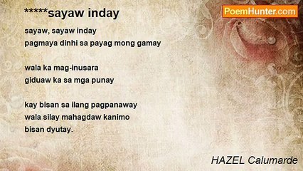 HAZEL Calumarde - *****sayaw inday