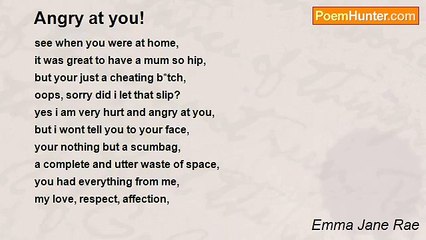 Emma Jane Rae - Angry at you!