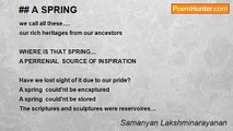 Samanyan Lakshminarayanan - ## A SPRING