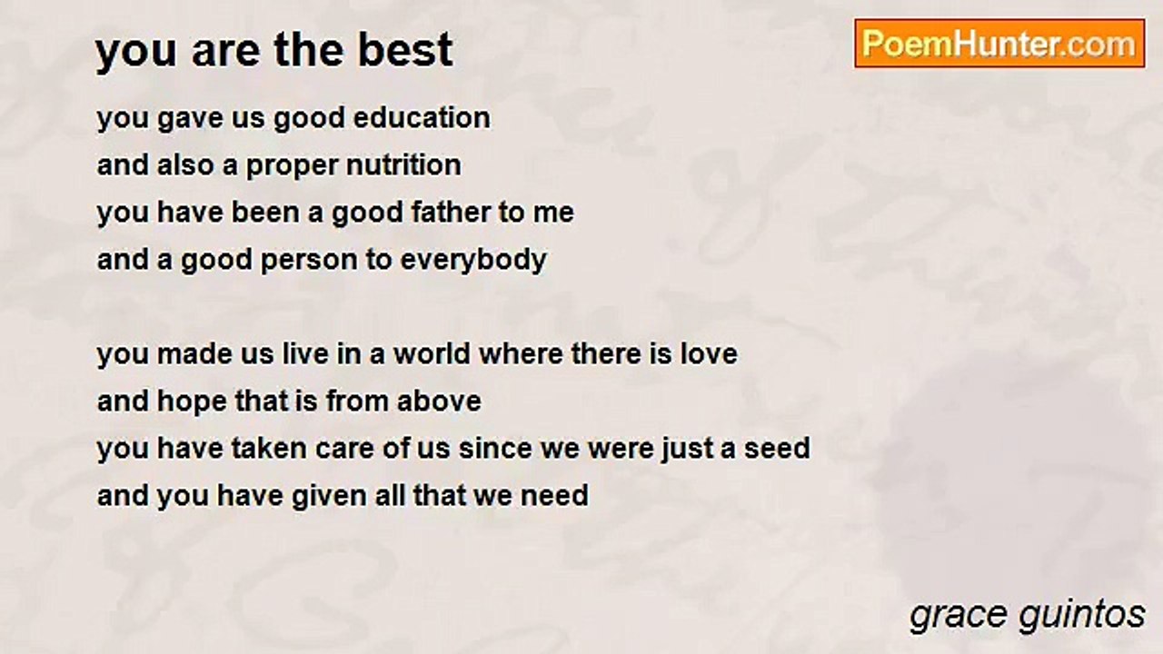 grace guintos - you are the best