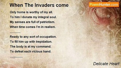 Delicate Heart - When The Invaders come