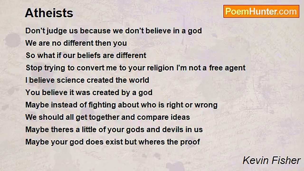 Kevin Fisher - Atheists