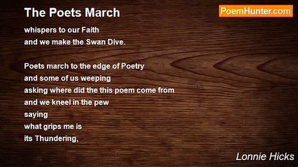 Lonnie Hicks - The Poets March