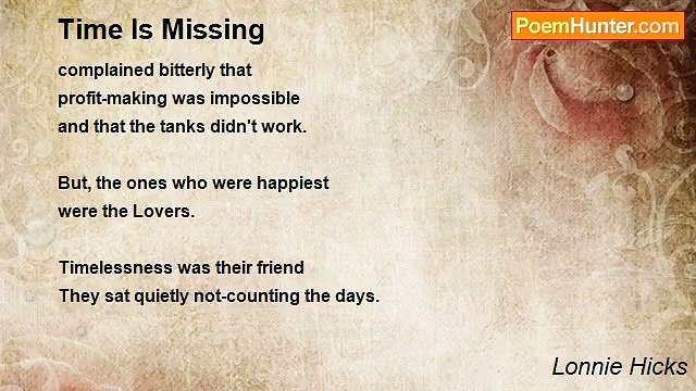 Lonnie Hicks - Time Is Missing