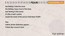 Kuji soliman - ! ! ! ! ! ! ! ! ! ! ! ! ! ! ! ! FEAR! ! ! ! ! ! ! ! ! ! ! ! ! ! !