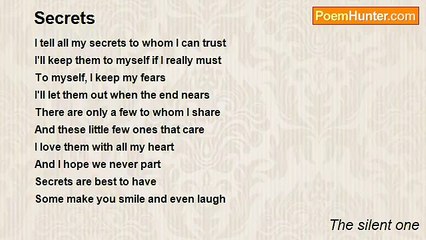 The silent one - Secrets