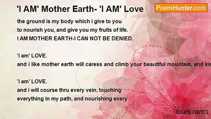 louis rams - 'I AM' Mother Earth- 'I AM' Love