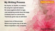 Roshni D'Souza - My Writing Process
