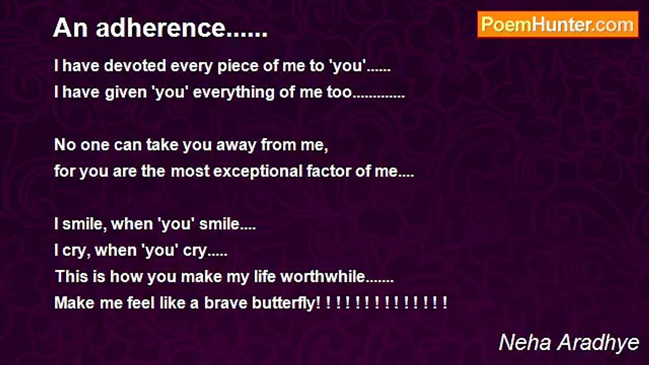 Neha Aradhye - An adherence......
