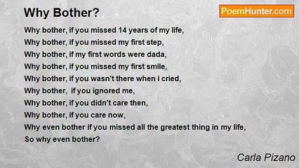 Carla Pizano - Why Bother?