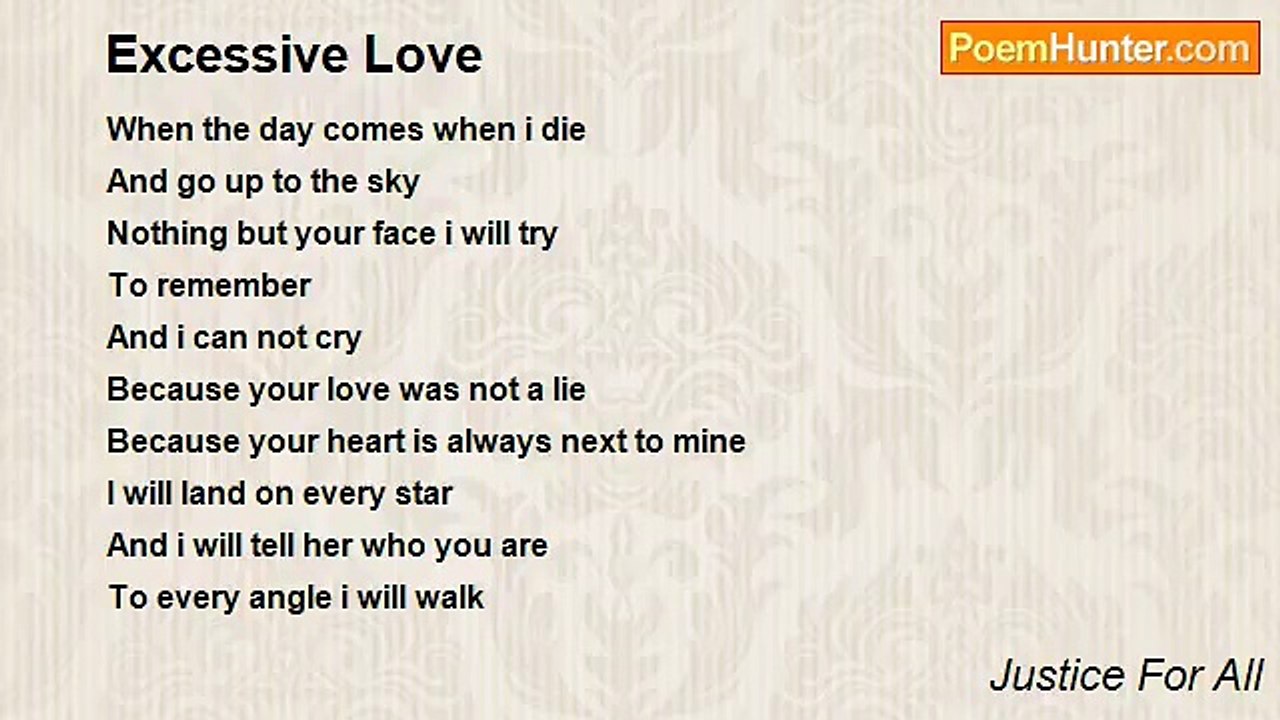 Justice For All - Excessive Love