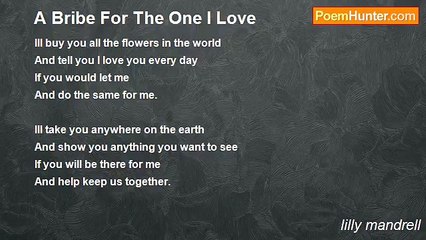 lilly mandrell - A Bribe For The One I Love