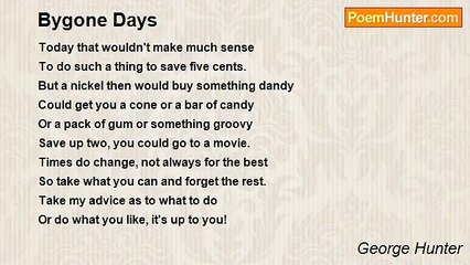George Hunter - Bygone Days