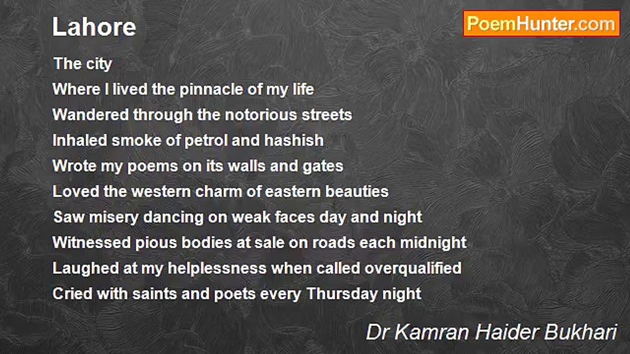 Dr Kamran Haider Bukhari - Lahore