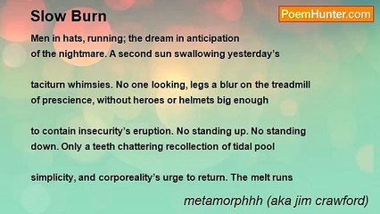 metamorphhh (aka jim crawford) - Slow Burn