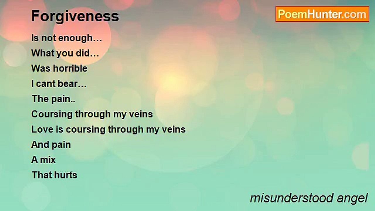 misunderstood angel - Forgiveness