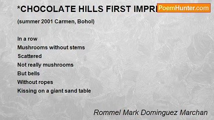 Rommel Mark Dominguez Marchan - *CHOCOLATE HILLS FIRST IMPRESSION