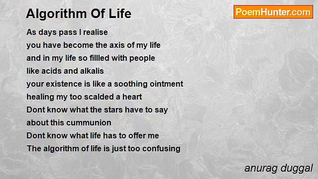 anurag duggal - Algorithm Of Life