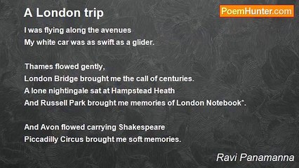 Ravi Panamanna - A London trip