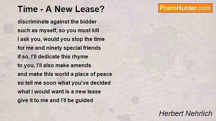 Herbert Nehrlich - Time - A New Lease?