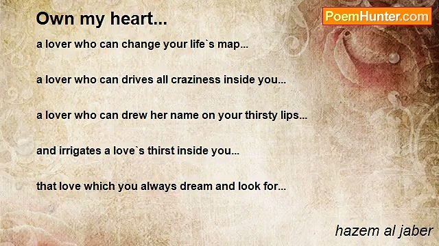 hazem al jaber - Own my heart...