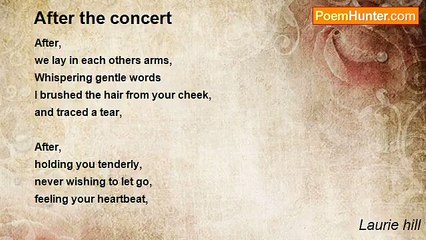 Laurie hill - After the concert