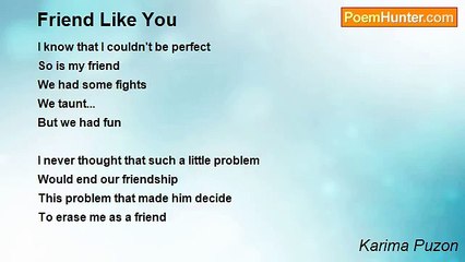 Karima Puzon - Friend Like You