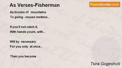 Tsira Gogeshvili - As Verses-Fisherman