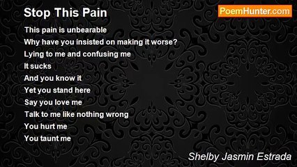 Shelby Jasmin Estrada - Stop This Pain