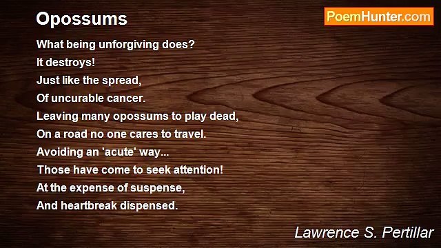 Lawrence S. Pertillar - Opossums