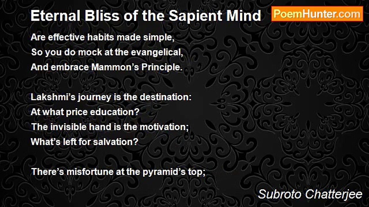 Subroto Chatterjee - Eternal Bliss of the Sapient Mind